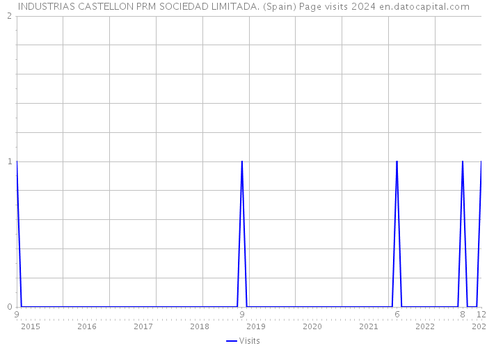 INDUSTRIAS CASTELLON PRM SOCIEDAD LIMITADA. (Spain) Page visits 2024 