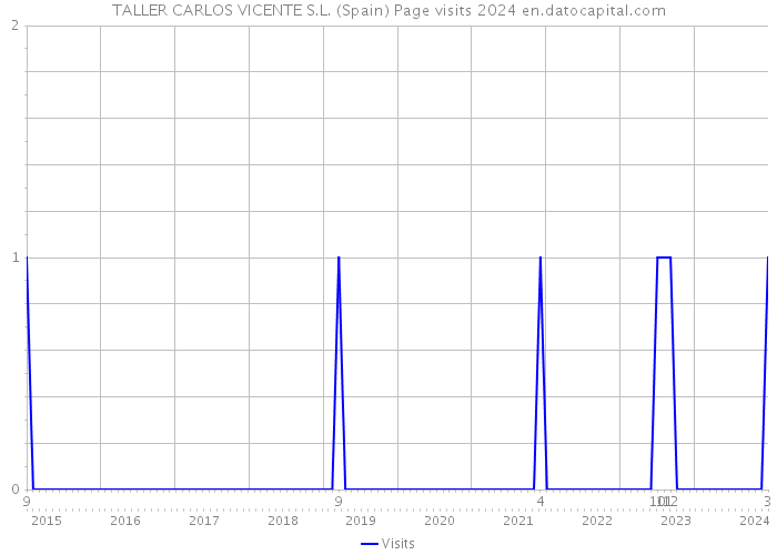 TALLER CARLOS VICENTE S.L. (Spain) Page visits 2024 