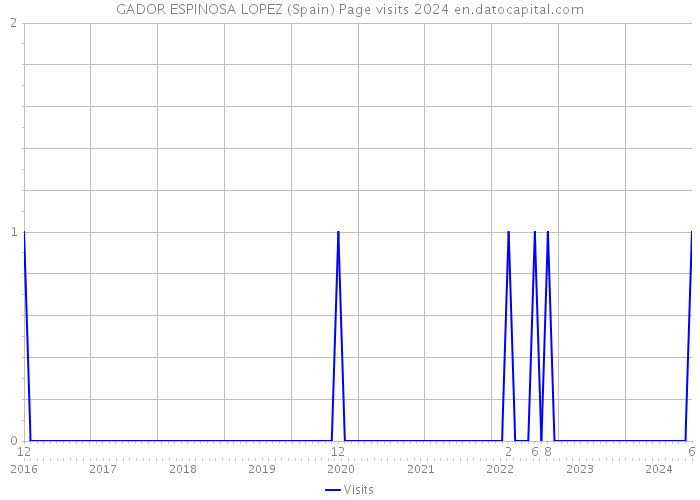 GADOR ESPINOSA LOPEZ (Spain) Page visits 2024 