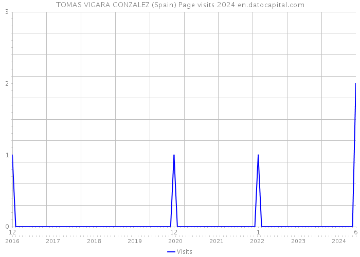 TOMAS VIGARA GONZALEZ (Spain) Page visits 2024 