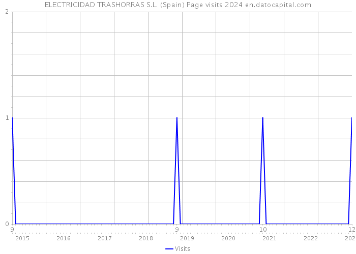 ELECTRICIDAD TRASHORRAS S.L. (Spain) Page visits 2024 