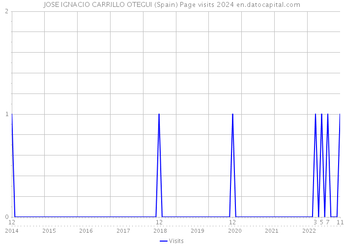 JOSE IGNACIO CARRILLO OTEGUI (Spain) Page visits 2024 