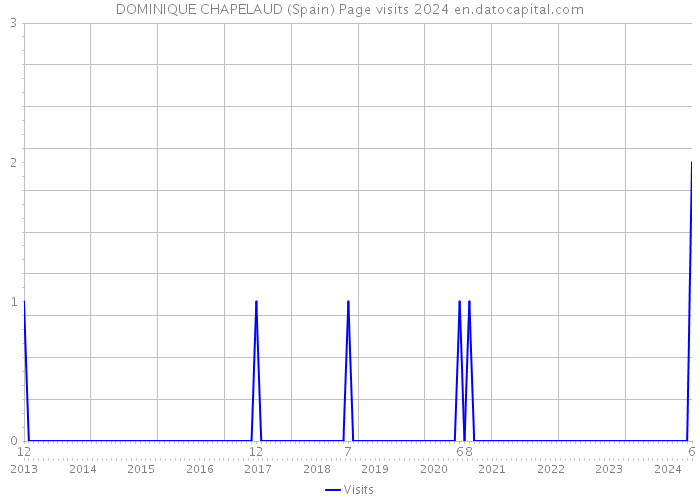 DOMINIQUE CHAPELAUD (Spain) Page visits 2024 
