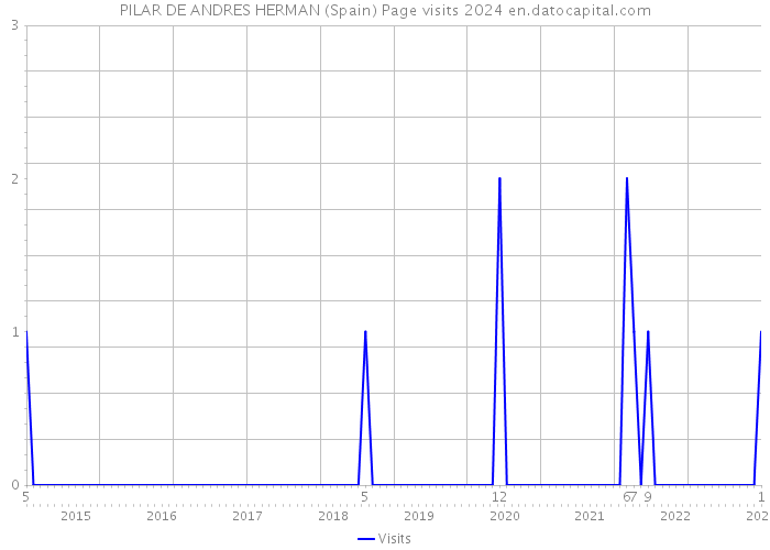 PILAR DE ANDRES HERMAN (Spain) Page visits 2024 
