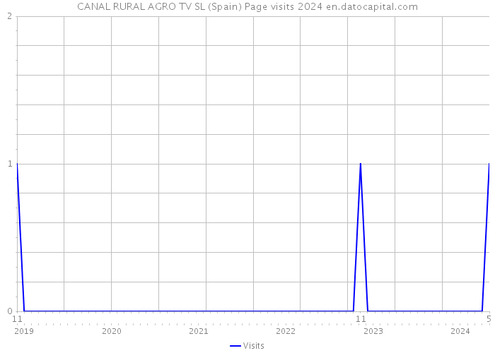 CANAL RURAL AGRO TV SL (Spain) Page visits 2024 