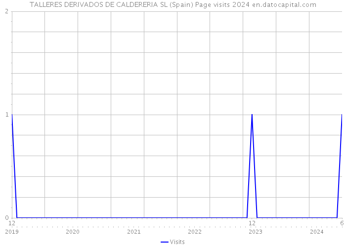 TALLERES DERIVADOS DE CALDERERIA SL (Spain) Page visits 2024 