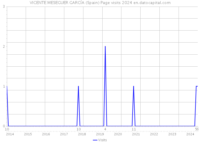 VICENTE MESEGUER GARCÍA (Spain) Page visits 2024 