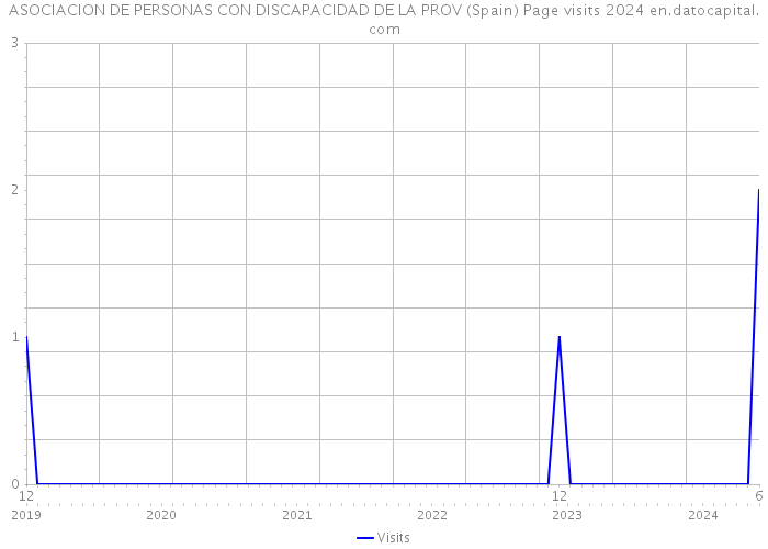 ASOCIACION DE PERSONAS CON DISCAPACIDAD DE LA PROV (Spain) Page visits 2024 