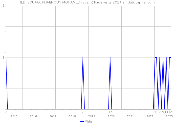 HEDI BOUAOUN JABNOUN MOHAMED (Spain) Page visits 2024 