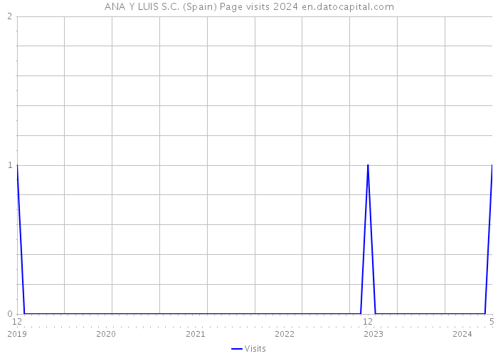 ANA Y LUIS S.C. (Spain) Page visits 2024 