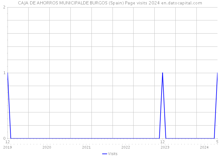 CAJA DE AHORROS MUNICIPALDE BURGOS (Spain) Page visits 2024 