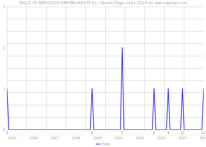 SIGLO XII SERVICIOS INMOBILIARIOS S.L. (Spain) Page visits 2024 