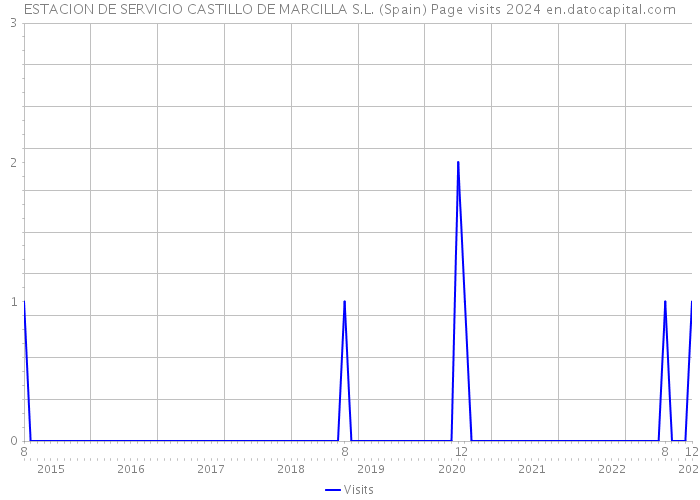 ESTACION DE SERVICIO CASTILLO DE MARCILLA S.L. (Spain) Page visits 2024 