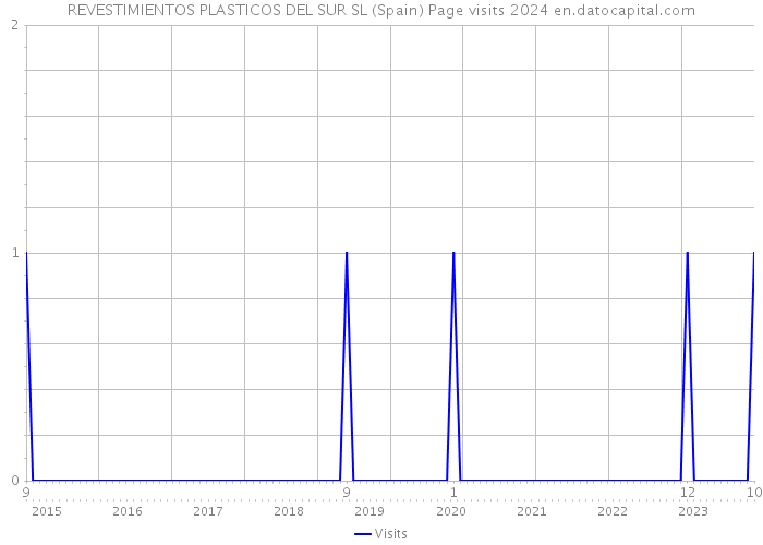 REVESTIMIENTOS PLASTICOS DEL SUR SL (Spain) Page visits 2024 