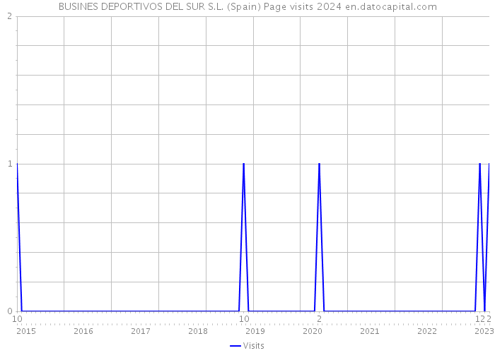 BUSINES DEPORTIVOS DEL SUR S.L. (Spain) Page visits 2024 