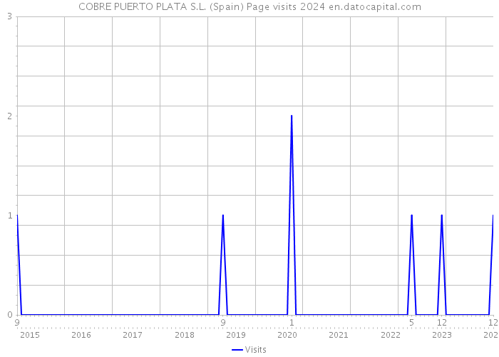 COBRE PUERTO PLATA S.L. (Spain) Page visits 2024 
