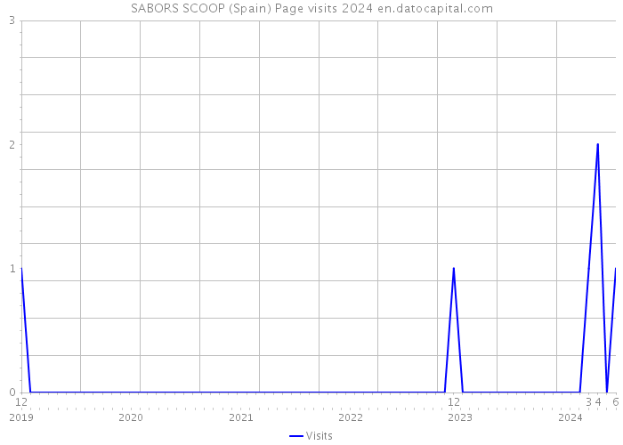 SABORS SCOOP (Spain) Page visits 2024 
