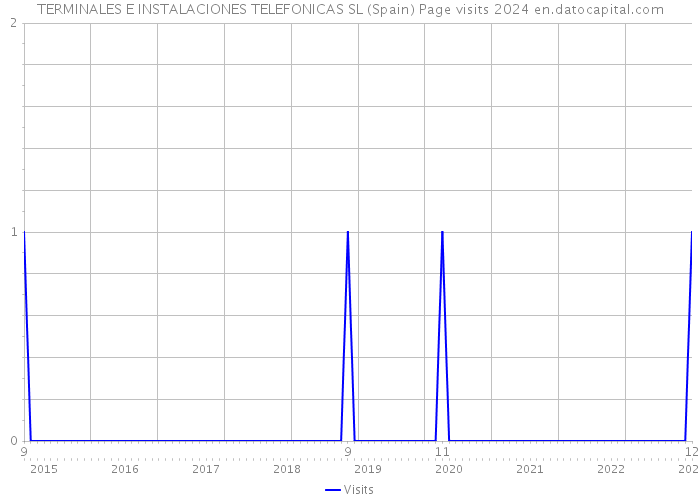 TERMINALES E INSTALACIONES TELEFONICAS SL (Spain) Page visits 2024 