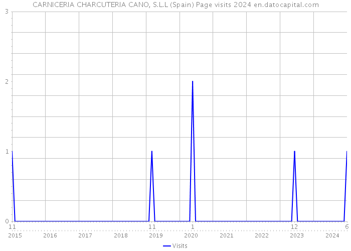 CARNICERIA CHARCUTERIA CANO, S.L.L (Spain) Page visits 2024 