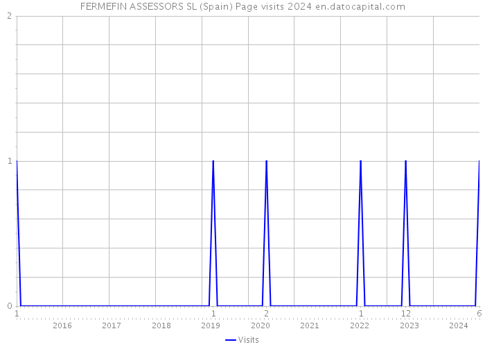 FERMEFIN ASSESSORS SL (Spain) Page visits 2024 