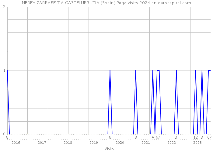 NEREA ZARRABEITIA GAZTELURRUTIA (Spain) Page visits 2024 