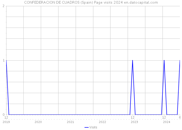 CONFEDERACION DE CUADROS (Spain) Page visits 2024 