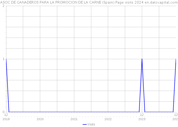 ASOC DE GANADEROS PARA LA PROMOCION DE LA CARNE (Spain) Page visits 2024 