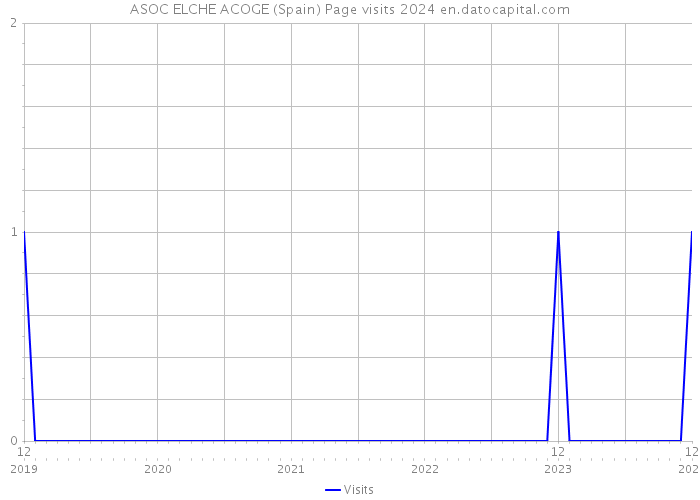 ASOC ELCHE ACOGE (Spain) Page visits 2024 
