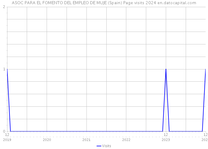 ASOC PARA EL FOMENTO DEL EMPLEO DE MUJE (Spain) Page visits 2024 