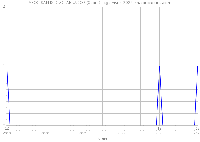 ASOC SAN ISIDRO LABRADOR (Spain) Page visits 2024 