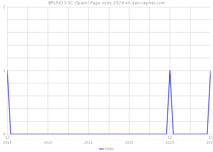 BRUNO S SC (Spain) Page visits 2024 