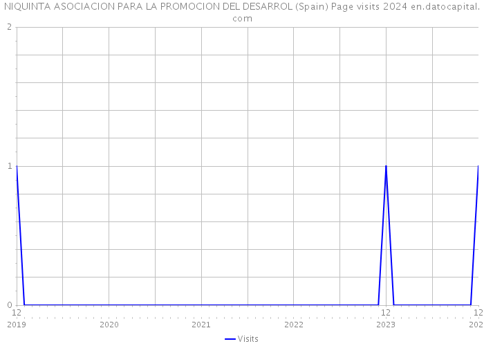 NIQUINTA ASOCIACION PARA LA PROMOCION DEL DESARROL (Spain) Page visits 2024 