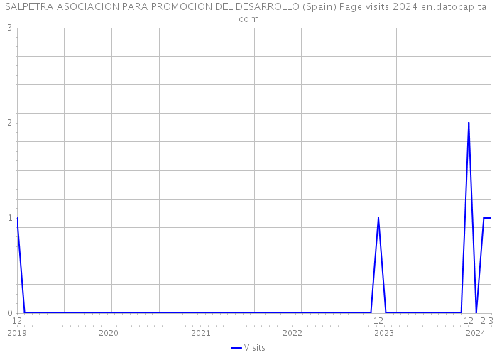 SALPETRA ASOCIACION PARA PROMOCION DEL DESARROLLO (Spain) Page visits 2024 
