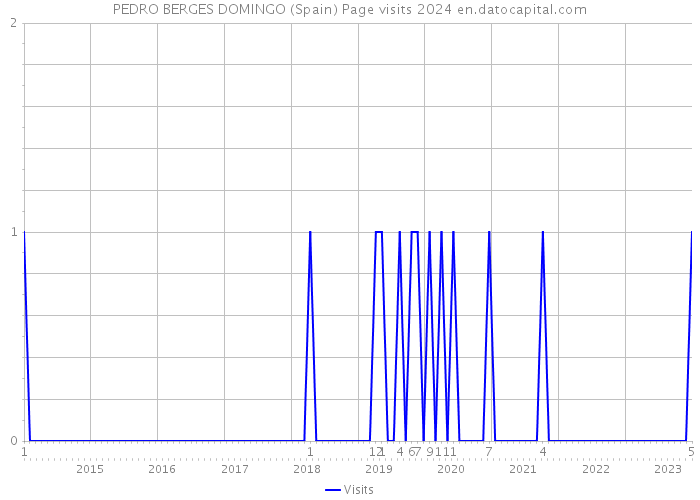 PEDRO BERGES DOMINGO (Spain) Page visits 2024 