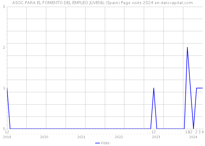 ASOC PARA EL FOMENTO DEL EMPLEO JUVENIL (Spain) Page visits 2024 