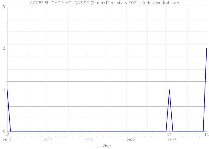 ACCESIBILIDAD Y AYUDAS SC (Spain) Page visits 2024 