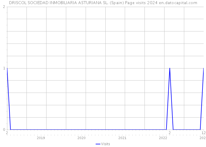 DRISCOL SOCIEDAD INMOBILIARIA ASTURIANA SL. (Spain) Page visits 2024 