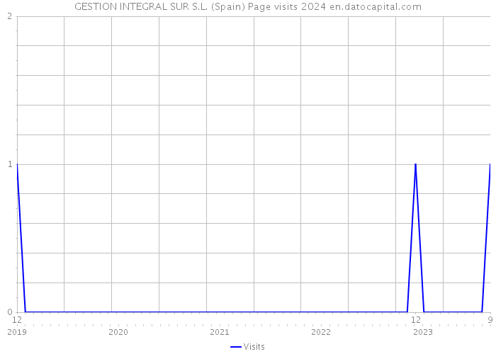 GESTION INTEGRAL SUR S.L. (Spain) Page visits 2024 