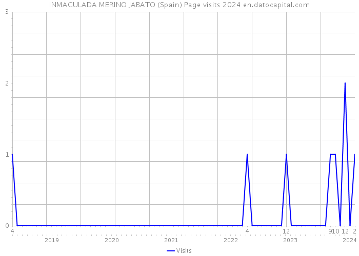 INMACULADA MERINO JABATO (Spain) Page visits 2024 