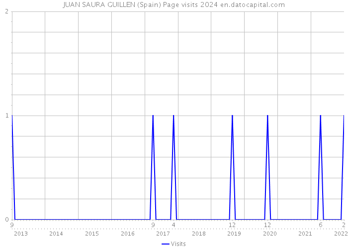 JUAN SAURA GUILLEN (Spain) Page visits 2024 