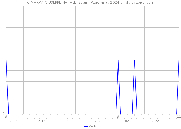 CIMARRA GIUSEPPE NATALE (Spain) Page visits 2024 
