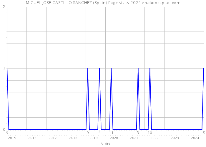 MIGUEL JOSE CASTILLO SANCHEZ (Spain) Page visits 2024 