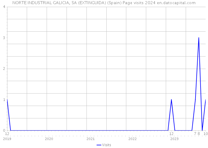NORTE INDUSTRIAL GALICIA, SA (EXTINGUIDA) (Spain) Page visits 2024 