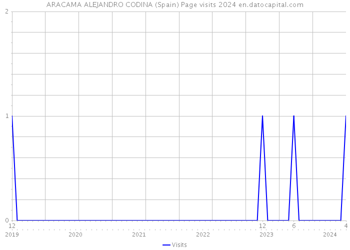 ARACAMA ALEJANDRO CODINA (Spain) Page visits 2024 