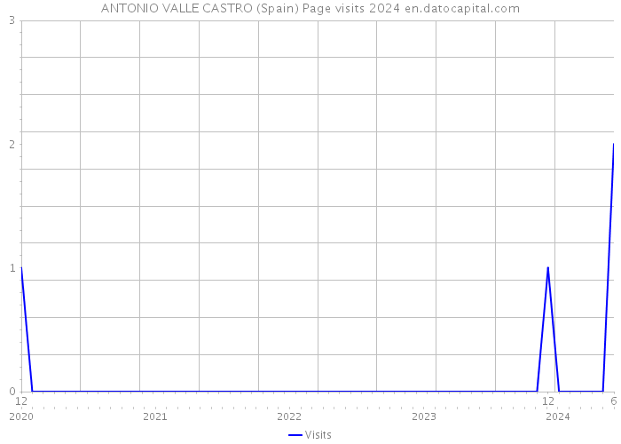 ANTONIO VALLE CASTRO (Spain) Page visits 2024 