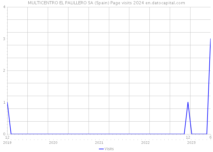 MULTICENTRO EL PALILLERO SA (Spain) Page visits 2024 