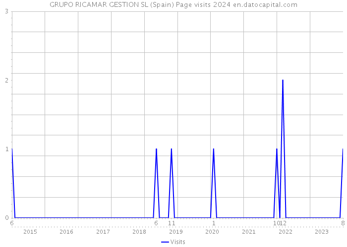 GRUPO RICAMAR GESTION SL (Spain) Page visits 2024 