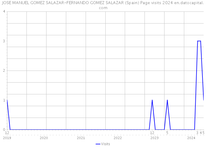 JOSE MANUEL GOMEZ SALAZAR-FERNANDO GOMEZ SALAZAR (Spain) Page visits 2024 