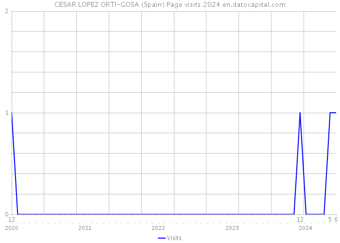 CESAR LOPEZ ORTI-GOSA (Spain) Page visits 2024 
