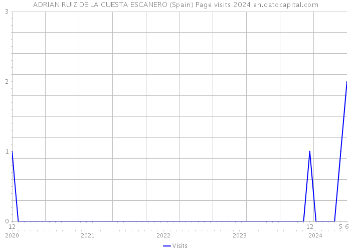 ADRIAN RUIZ DE LA CUESTA ESCANERO (Spain) Page visits 2024 